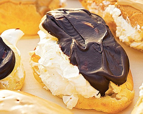 Mrs Titley's chocolate and coffee éclairs