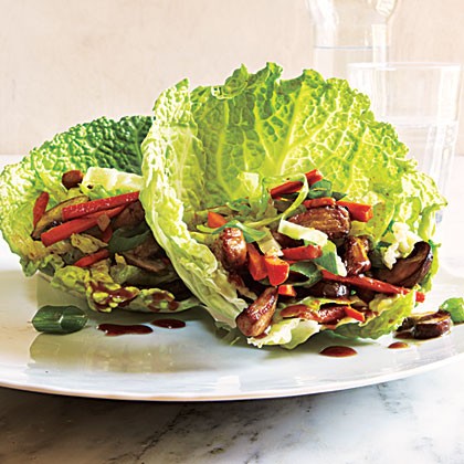 Mu shu pork wraps