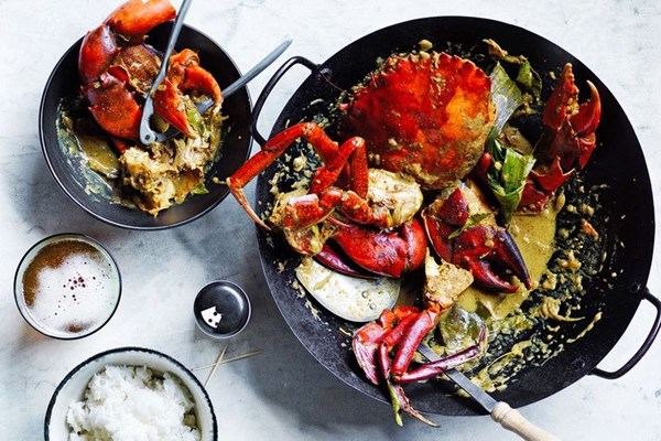 Mud crab curry