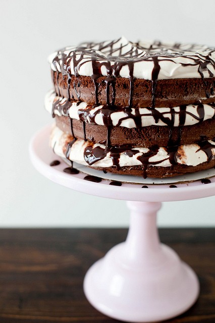 Mudslide brownie layer cake