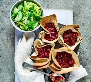 Muffin tin chilli pots