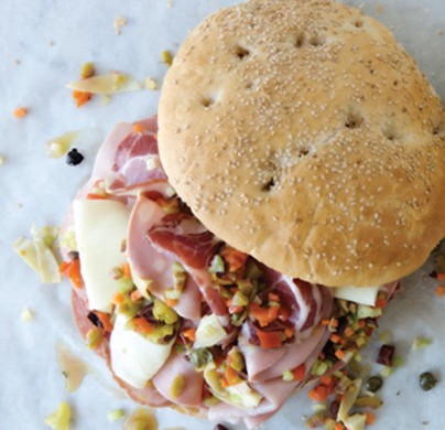 Muffuletta sandwich (Panino muffuletta)