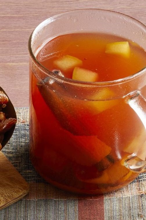 Mulled cider with bourbon