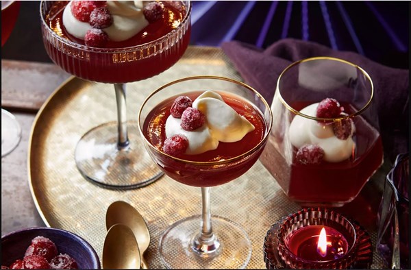 Mulled cranberry & orange jellies