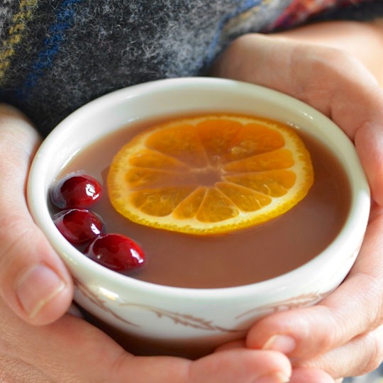 Mulled cranberry apple cider