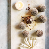 Mulled wine chocolate truffles