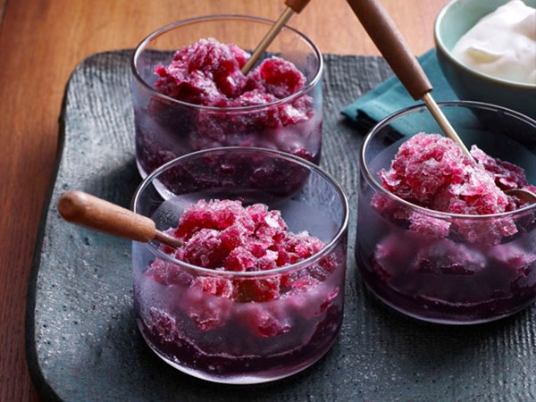 Mulled wine granita