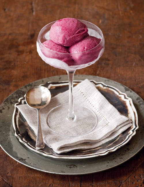 Mulled wine sorbet