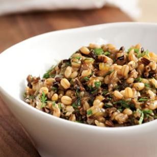 Multi-grain mushroom pilaf
