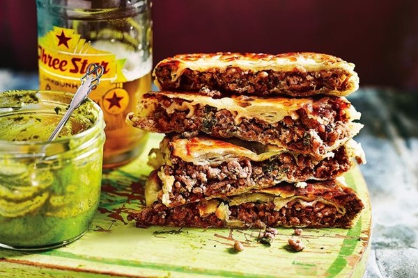 Mumbai roadside hot lamb sandwich