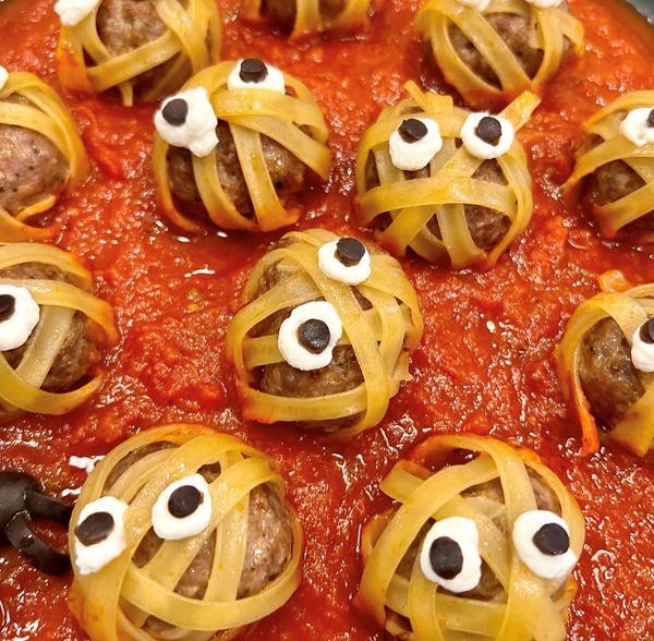 Mummy meatballs