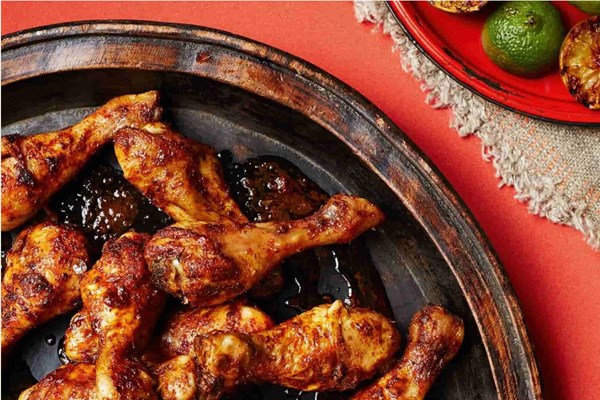 Mum's grilled chicken drumsticks (Agie lya Lopé) [Yoruba]