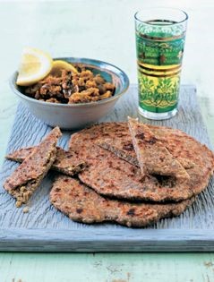 Mung bean and wholewheat flat bread