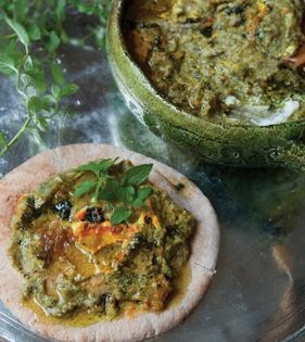 Mung beans + kohlrabi spread (Halim-e maush qomry-e Esfahani)