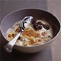 Muscat rice pudding