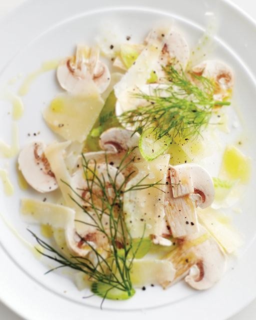 Mushroom & fennel salad