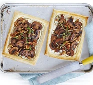 Mushroom & goat's cheese tartlets