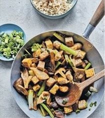 Mushroom & smoked tofu stew
