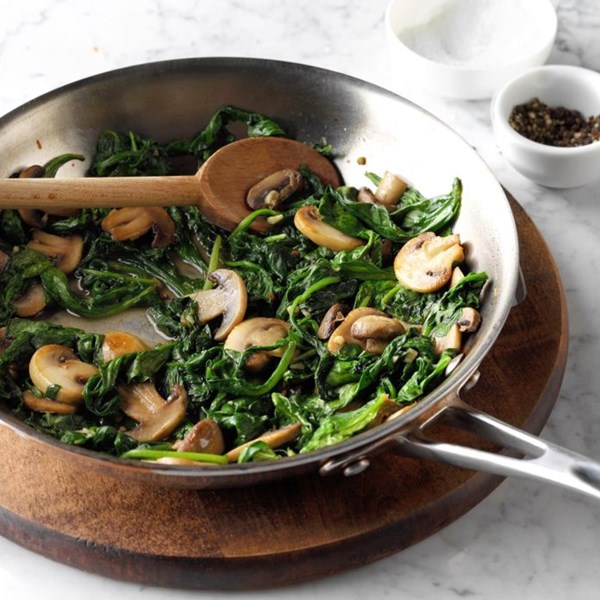 Mushroom & spinach saute 