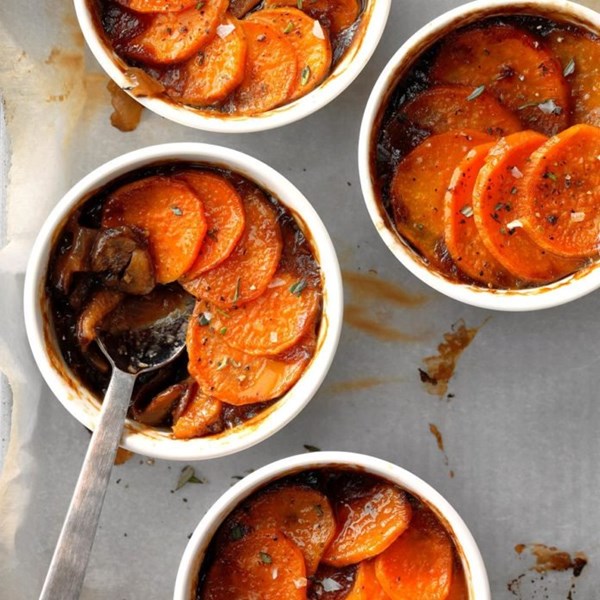 Mushroom & sweet potato potpie
