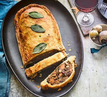 Mushroom & sweet potato Wellington