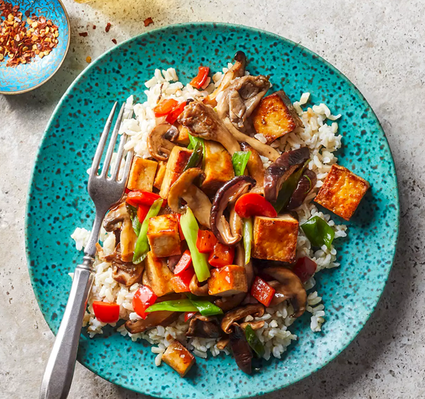 Mushroom & tofu stir-fry