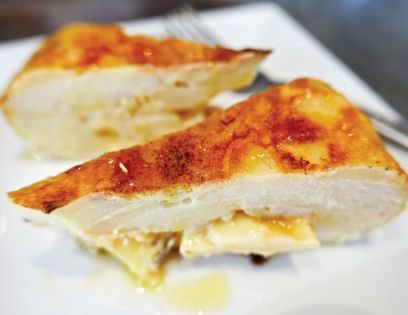 Mushroom and blue cheese omelet (Tortilla de setas y queso azul)