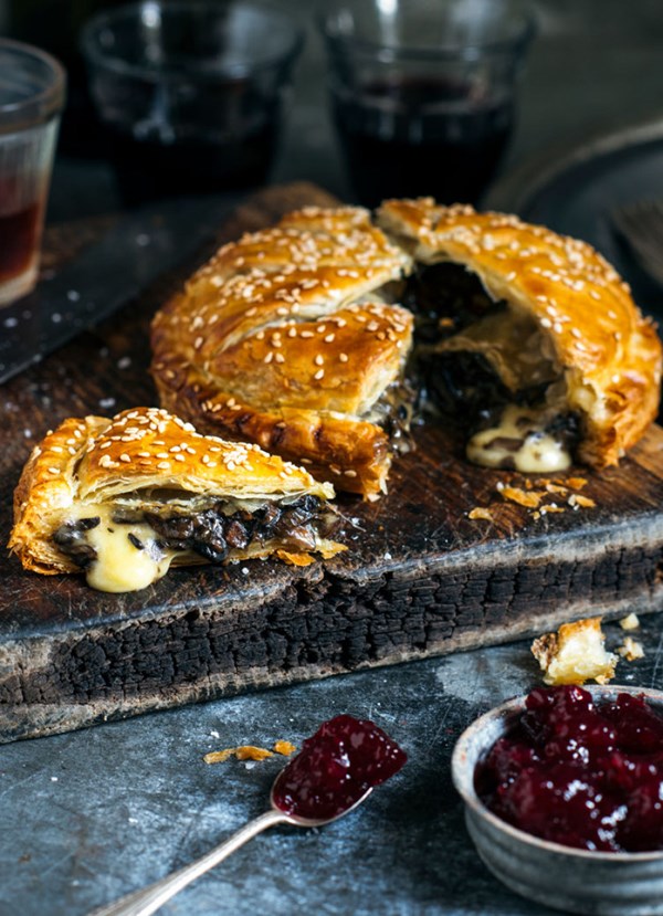 Mushroom and Brie pithiviers