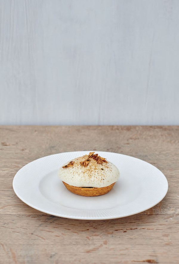 Mushroom and celeriac tart