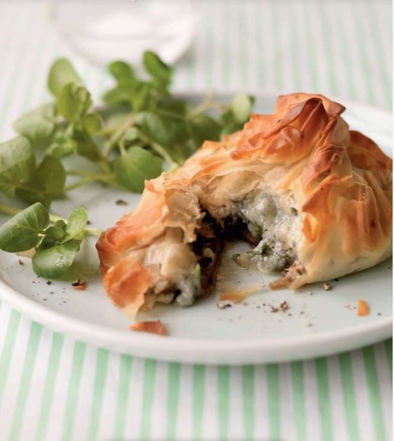 Mushroom and Gorgonzola twists