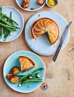 Mushroom and hazelnut pithivier