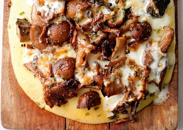 Mushroom and herb polenta