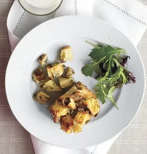 Mushroom and herb strata
