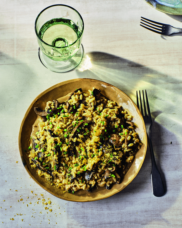 Mushroom and nooch risotto