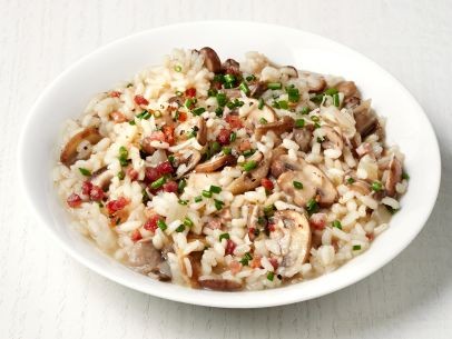 Mushroom and pancetta risotto
