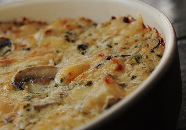 Mushroom and rice casserole (Cazuela de arroz con hongos)