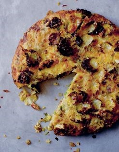 Mushroom and Romanesco frittata