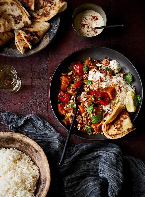Mushroom and sweet potato curry