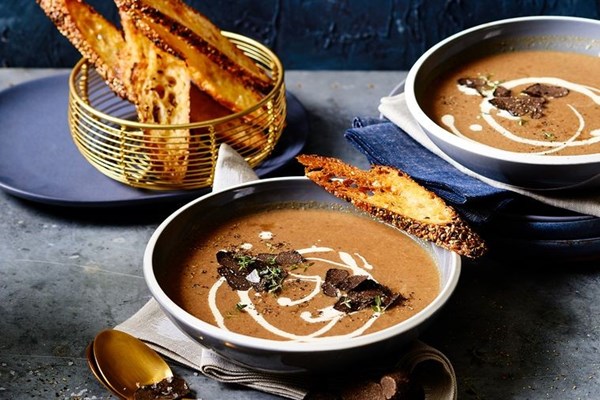 Mushroom and truffle soup