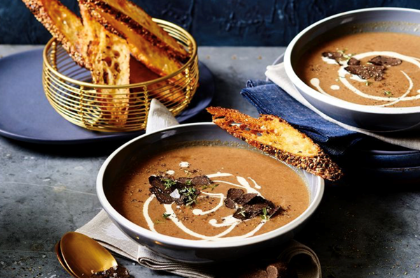 Mushroom and truffle soup