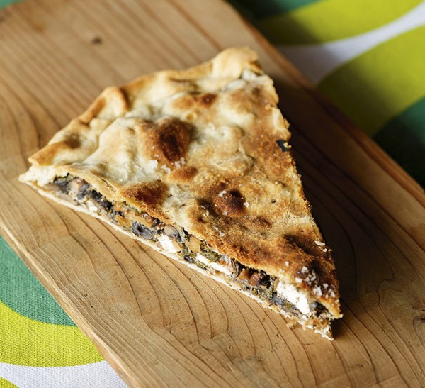 Mushroom and walnut torta
