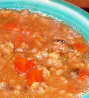 Mushroom barley soup
