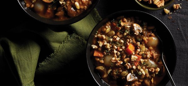 Mushroom-barley stew