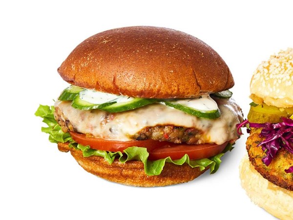 Mushroom-bean burgers