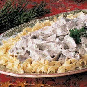 Mushroom beef Stroganoff 
