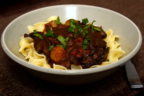 Mushroom Bourguignon