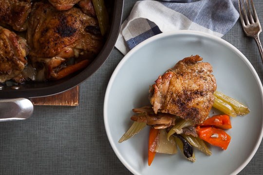 Mushroom braised chicken