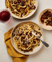 Mushroom carbonara