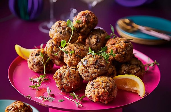 Mushroom, chestnut & ricotta stuffing balls