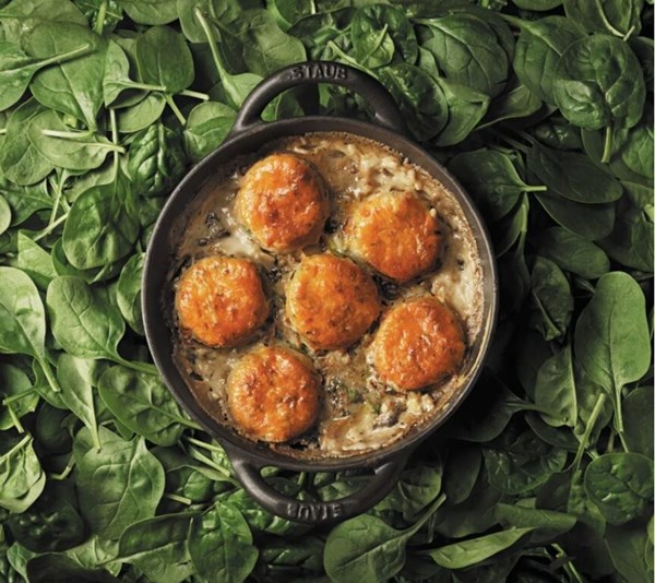 Mushroom cobbler